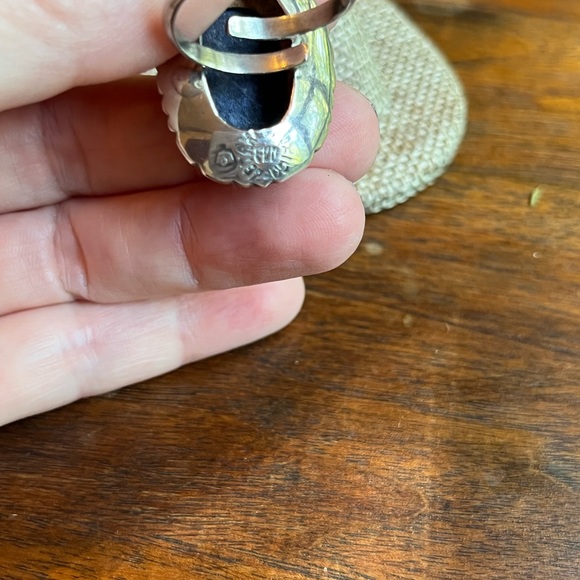 Native American sterling silver with lapis stone - signed by the artist! ❤️ - Picture 4 of 7